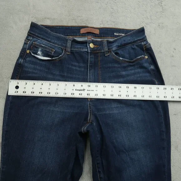 Judy Blue Jeans Women's 14W High-Rise Skinny Fit Capri 26" Inseam Distressed - Picture 8 of 16